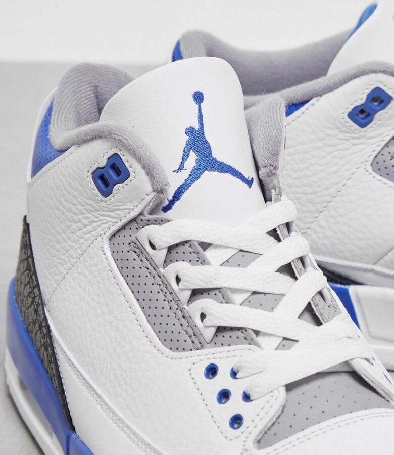 Jordan Nike Air 3 Retro 'White Racer Blue Black' - Foto 3