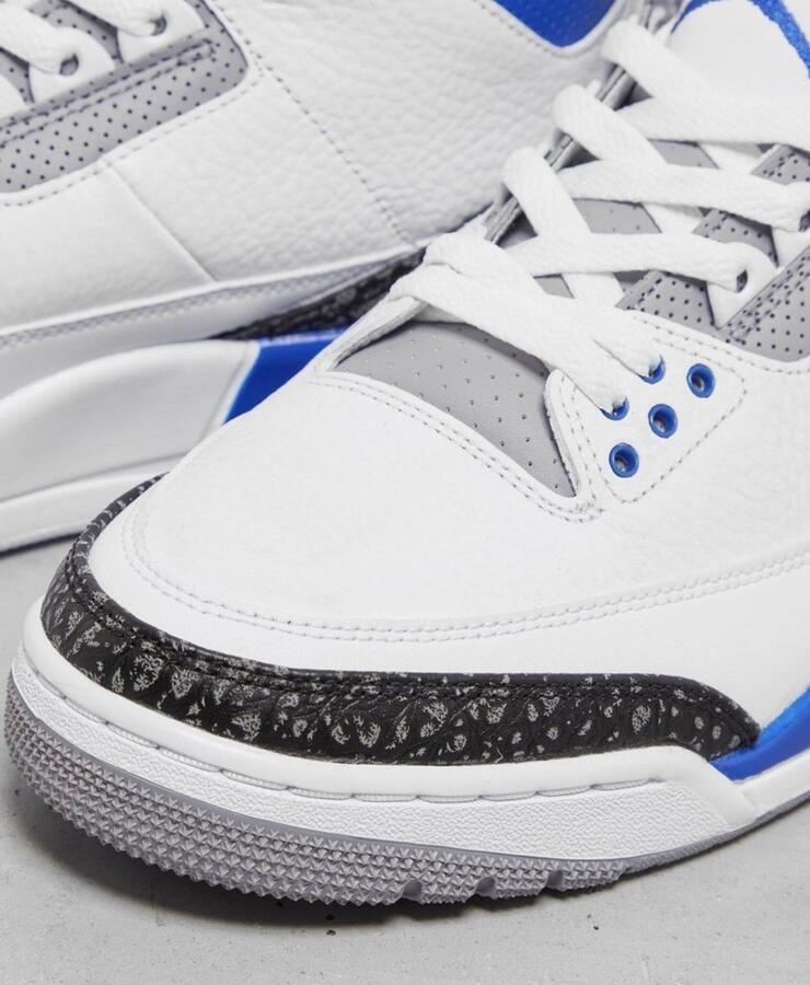Jordan Nike Air 3 Retro 'White Racer Blue Black' - Foto 4