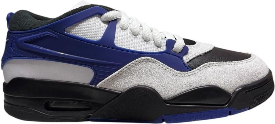 Nike Air Jordan 4 PRM Sneakers Mannen Zwart Wit Blauw