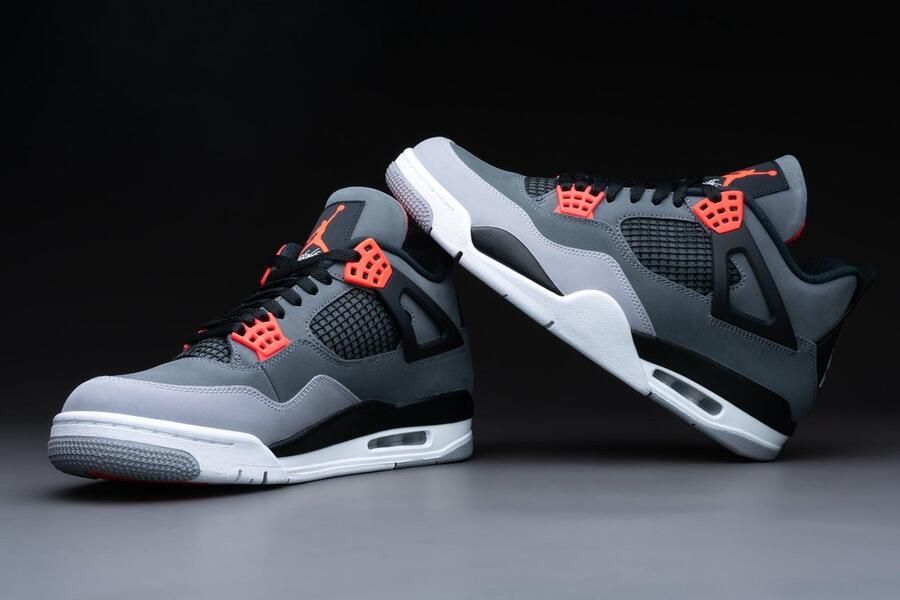 Jordan Air 4 Retro Dark Grey Infrared 23 Black Ce t Grey Schoenmaat 42 1 2 Sneakers DH6927 061 - Foto 3