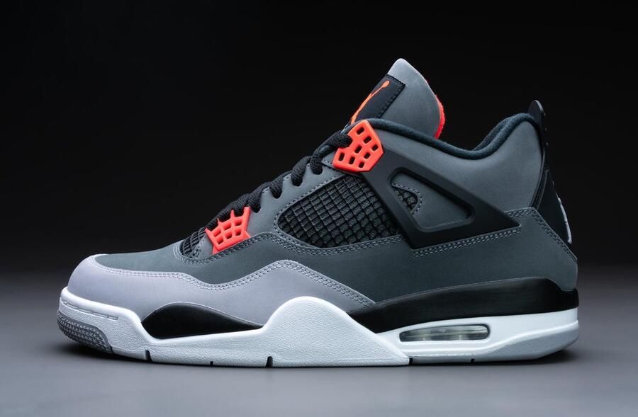 Jordan Air 4 Retro Dark Grey Infrared 23 Black Ce t Grey Schoenmaat 42 1 2 Sneakers DH6927 061 - Foto 5