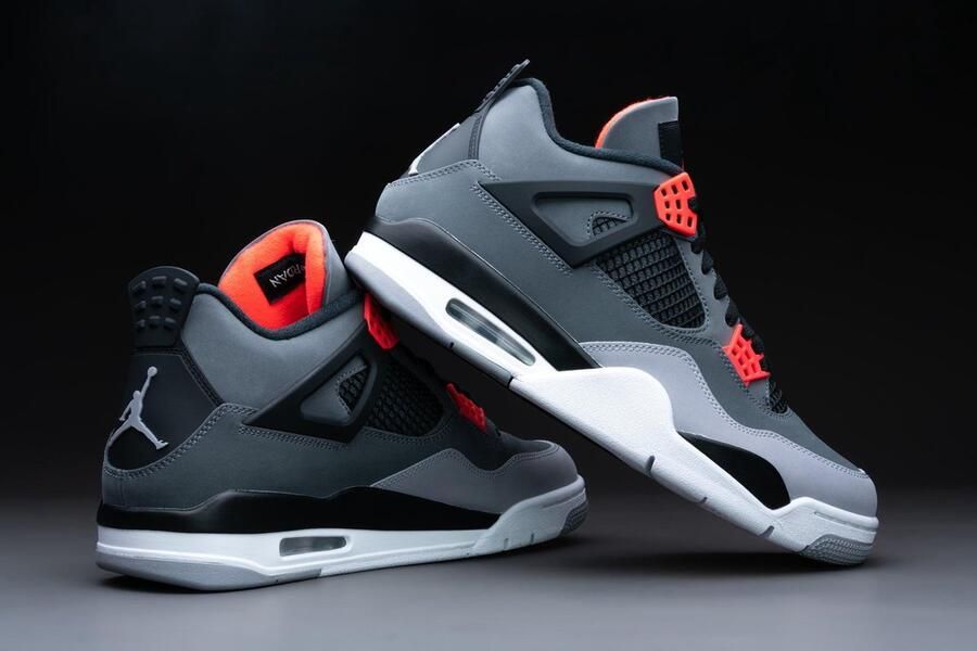 Jordan Air 4 Retro Dark Grey Infrared 23 Black Ce t Grey Schoenmaat 42 1 2 Sneakers DH6927 061 - Foto 4