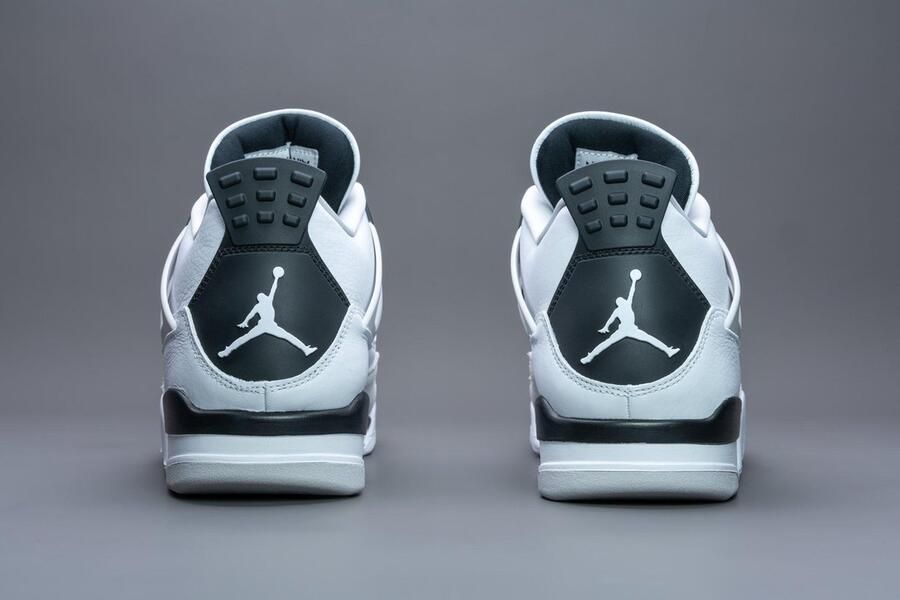 Nike Basketbalschoenen Baskets Air Jordan 4 Military Black cuir - Foto 5