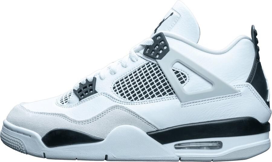 Nike Basketbalschoenen Baskets Air Jordan 4 Military Black cuir