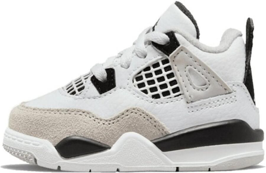 Jordan 4 Retro(Td ) White Black Neutral Grey Sneakers toddler BQ7670 111
