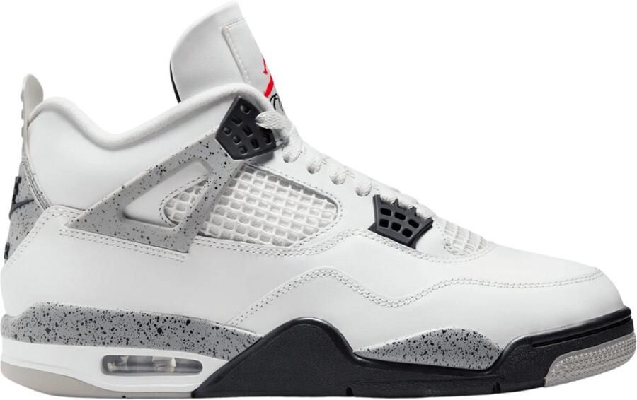 Air Jordan Nike 4 Retro Sneakers Unisex Wit Ce t