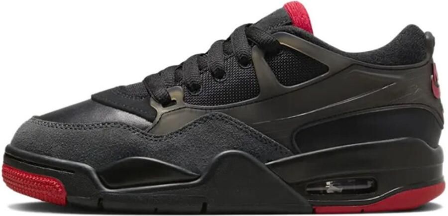 Nike Air Jordan 4 RM GS Anthracite Varsity Red Sneakers Unisex Zwart Rood