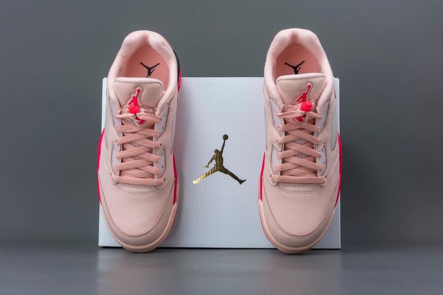 Jordan Wmns Air 5 Retro Low Arctic Orange Siren Red Black Schoenmaat 38 1 2 Sneakers DA8016 806 - Foto 4