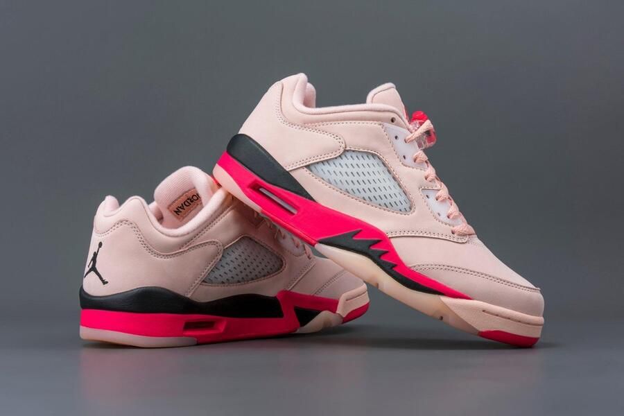 Jordan Wmns Air 5 Retro Low Arctic Orange Siren Red Black Schoenmaat 38 1 2 Sneakers DA8016 806 - Foto 9