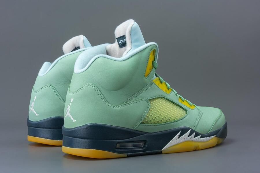 Jordan Air 5 Retro Jade Horizon Desert Sand Light Silver Schoenmaat 42 1 2 Sneakers DC7501 300 - Foto 5