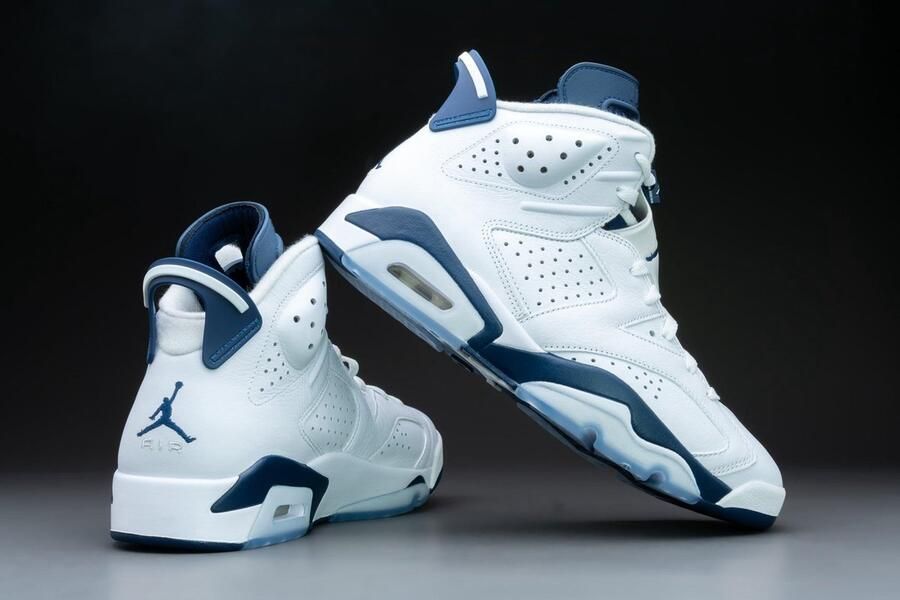Nike Air Jordan 6 Retro Midnight Navy (2022) CT8529 Sneakers Unisex 141 Kleur als op foto - Foto 4