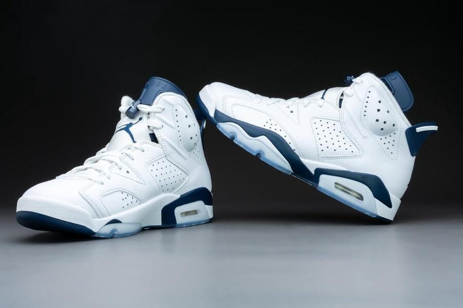 Nike Air Jordan 6 Retro Midnight Navy (2022) CT8529 Sneakers Unisex 141 Kleur als op foto - Foto 9