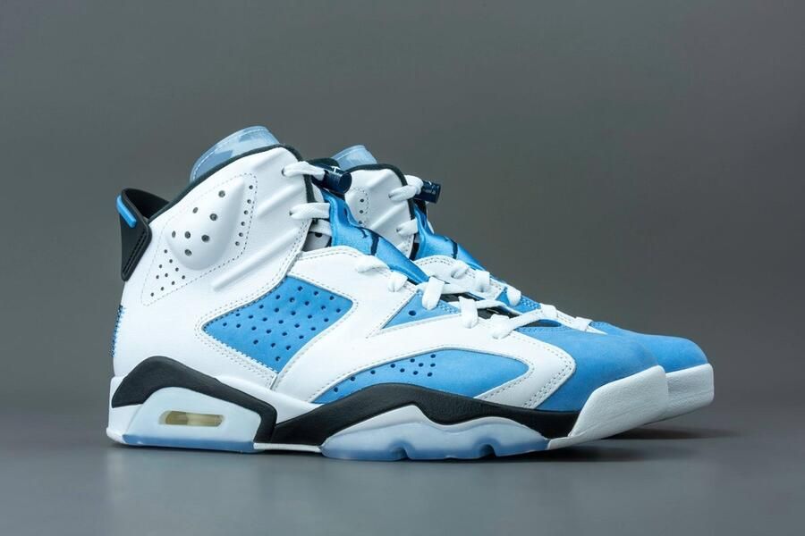 Jordan Air 6 Retro University Blue White Black College Navy Schoenmaat 44 Sneakers CT8529 410 - Foto 4