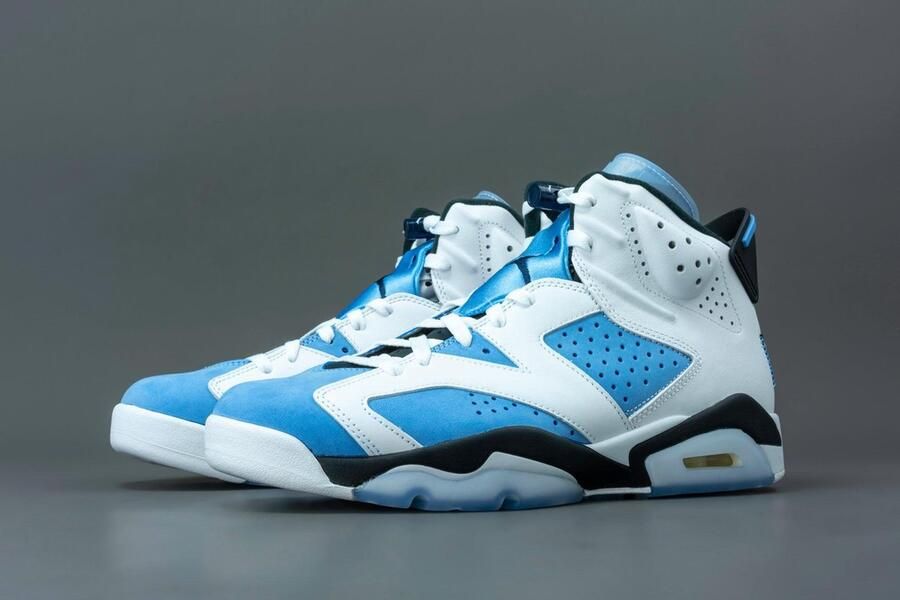 Jordan Air 6 Retro University Blue White Black College Navy Schoenmaat 44 Sneakers CT8529 410 - Foto 5