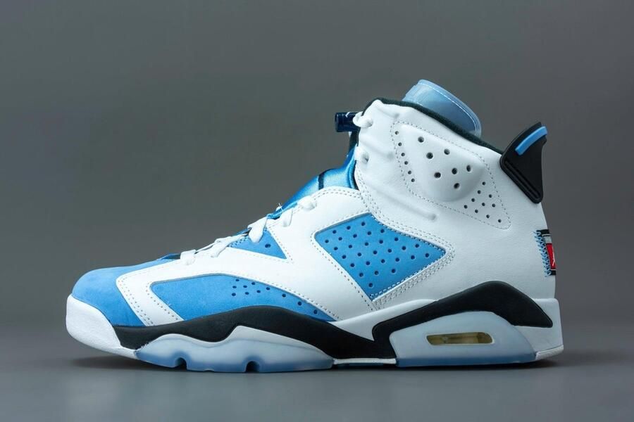 Jordan Air 6 Retro University Blue White Black College Navy Schoenmaat 44 Sneakers CT8529 410 - Foto 6