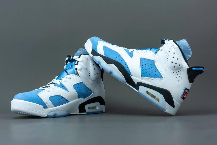 Jordan Air 6 Retro University Blue White Black College Navy Schoenmaat 44 Sneakers CT8529 410 - Foto 8