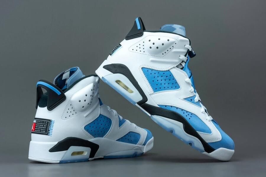 Jordan Air 6 Retro University Blue White Black College Navy Schoenmaat 44 Sneakers CT8529 410 - Foto 10