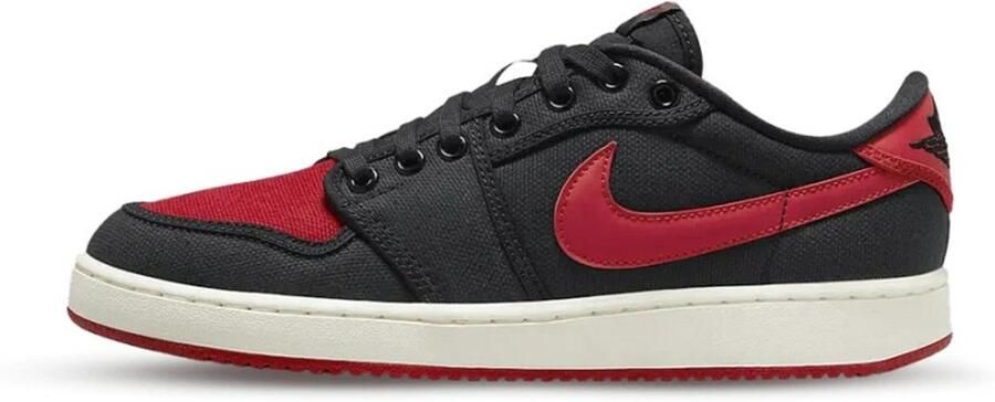 Nike Air Jordan AJKO 1 Low Bred Heren Schoenen Trainers Zwart-Rood DX4981