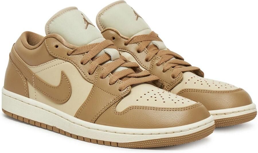 Nike Air Jordan 1 Low Bruin Beige Sneakers Dames Doos Zonder Deksel - Foto 2