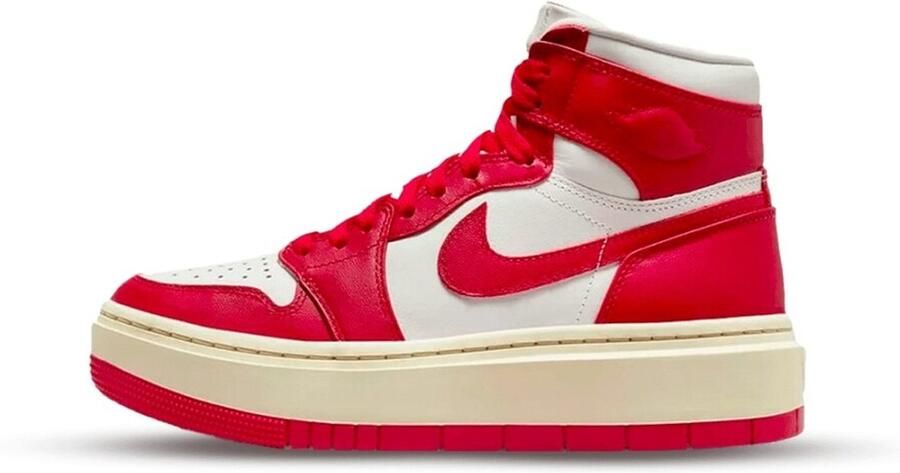 Nike Air Jordan 1 Elevate High Damesschoenen 38.5 Summit White Coconut Milk Varsity Red
