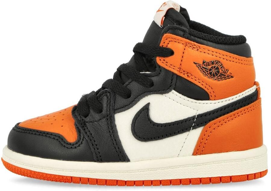 Nike Jordan 1 High OG Shattered Backboard Kinderschoen Zwart Oranje Doos Zonder Deksel