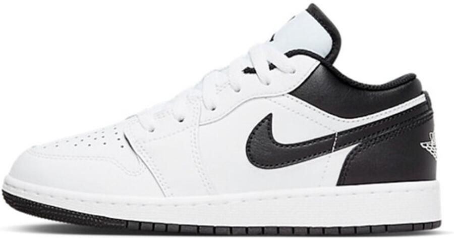 Jordan Air 1 Low White Black (GS) schoenen zwart wit