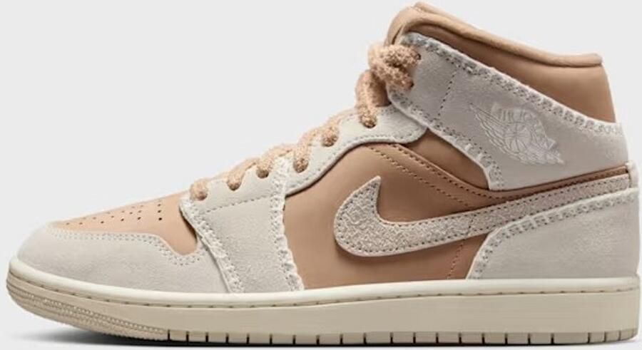 Jordan Air  1 Mid Se hemp lt orewood brn sail Women Basketball wit Schoenen