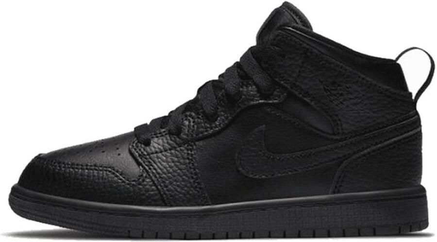 Jordan 1 Mid Kleuterschoen Zwart