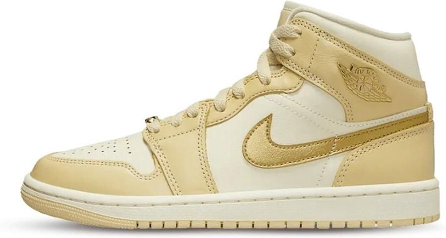 Nike Jordan 1 Mid SE Pale Vanilla Metallic Gold (Women's)