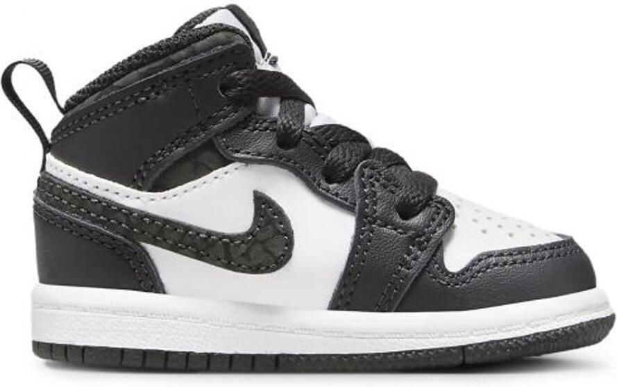 Nike Jordan 1 Mid SE (TD) Zwart Wit Kindersneaker