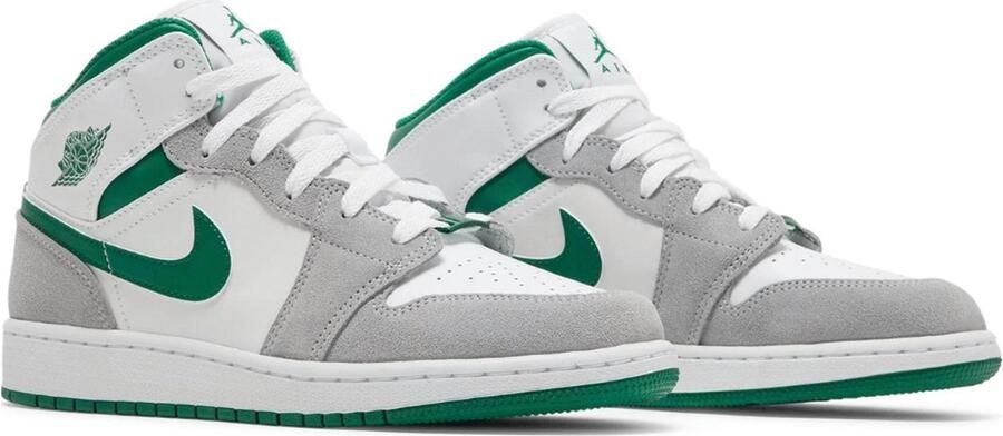 Nike Jordan 1 Mid SE White Pine Green Smoke Grey (GS) 4.5 Y DC7248 - Foto 4