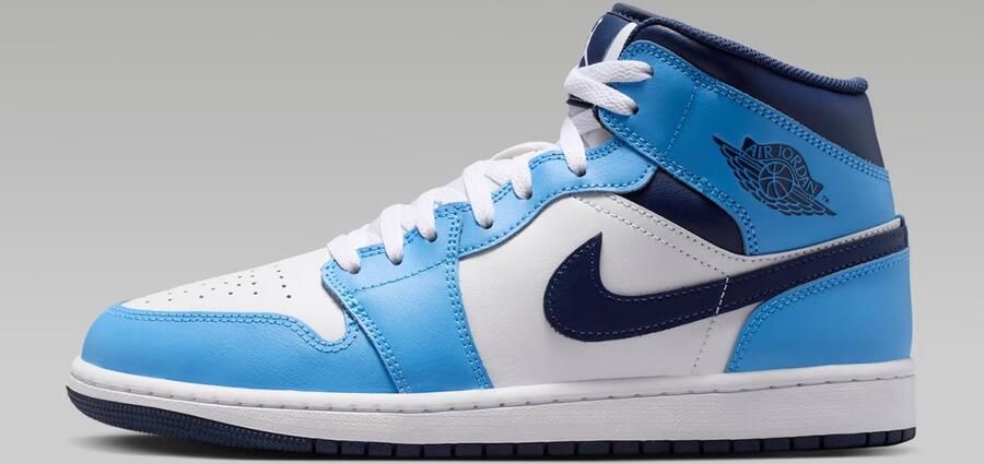 Nike Hoge Sneakers Baskets Air Jordan 1 Mid cuir