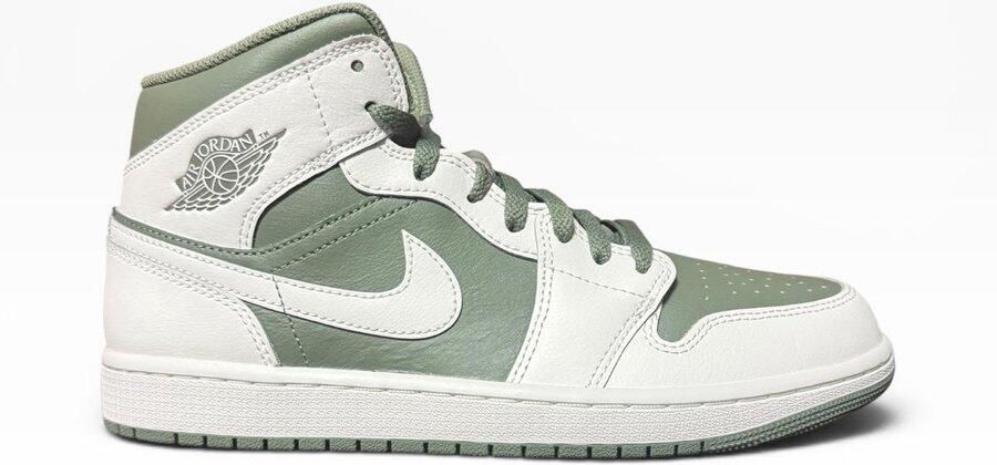 Nike Herenschoenen Air Jordan 1 Mid Wit- Heren Wit