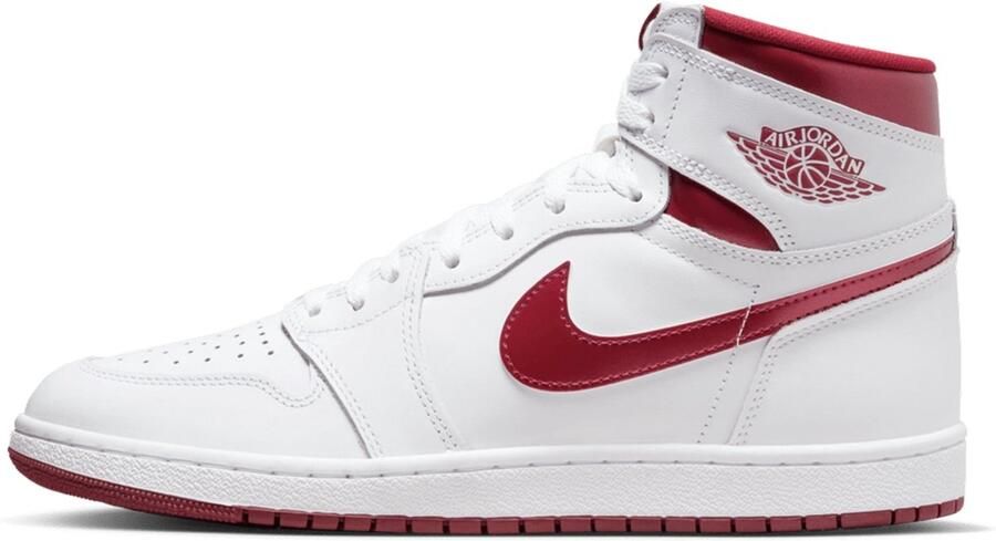 Jordan Metallic Burgundy High 85 Sneakers White Dames