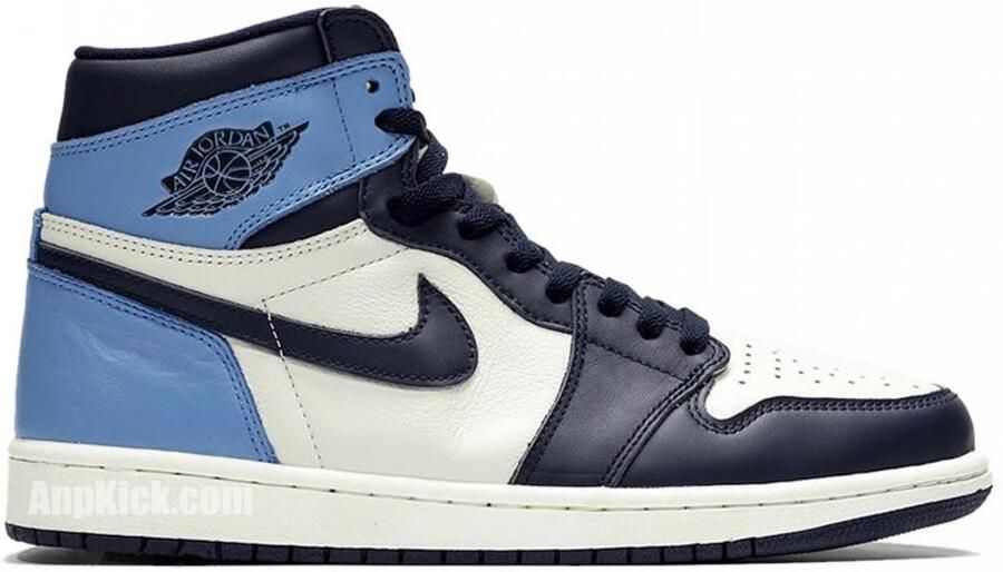Nike Jordan 1 Retro High Obsidian Sneaker Blauw Wit Limited edition