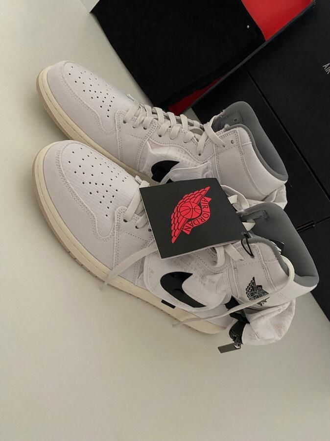 Jordan Air 1 Utility White Black Sail Schoenmaat 49 1 2 Sneakers DO8727 100 - Foto 5