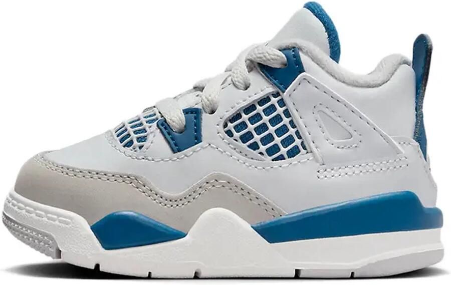 Nike Jordan 4 Retro Kindersneaker Off White Blauw
