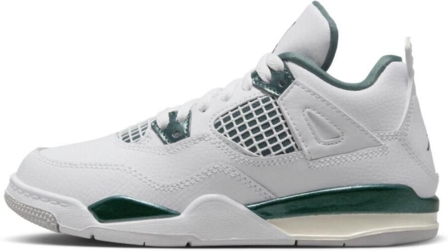 Nike Jordan 4 Retro Limited Edition Kids Wit Groen Doos Zonder Deksel - Foto 2