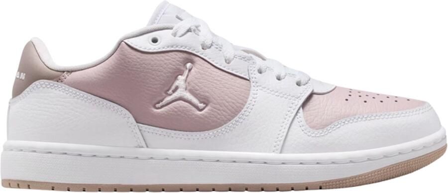 Nike Jordan Court Connect Low Wit Roze Sneakers Dames