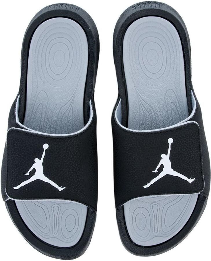 Nike Jordan Hydro 6 Slippers 42.5 Black White-Wolf Grey Zwart Wit Grijs Jordan Comfort