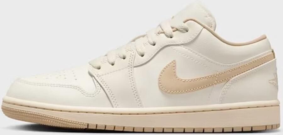 Nike Air Jordan 1 Low Dames Sneaker Wit Creme - Foto 2
