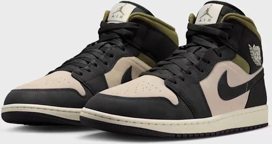 Nike Jordan Mid Groen Bruin Zwart Sneakers Unisex - Foto 3