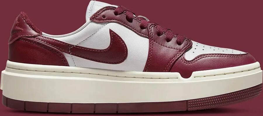 Jordan Wmns Air 1 Elevate Low White Dark Beetroot Sail Schoenmaat 38 1 2 Sneakers DH7004 161 - Foto 2