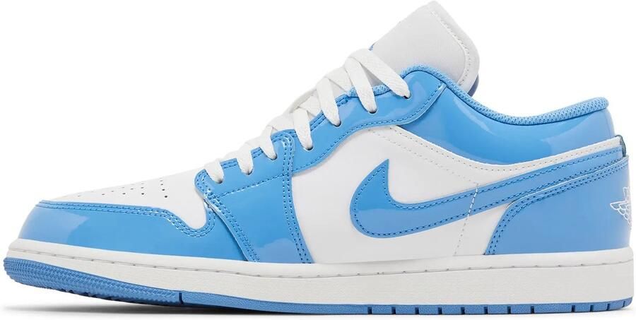 Nike Air Jordan 1 Low Legend Blue White Patent Leer Sneakers Doos Zonder Deksel - Foto 2