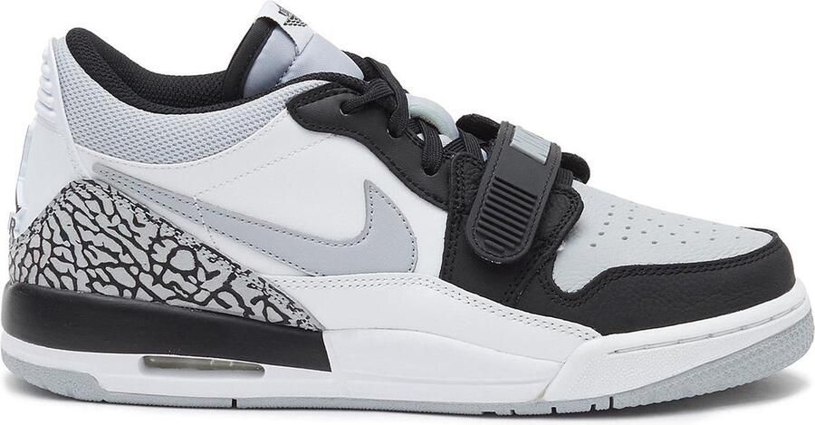 Jordan Air Legacy 312 Low Basketball Schoenen white fire red black wolf grey maat: 44.5 beschikbare maaten:43 44.5 45 - Foto 3