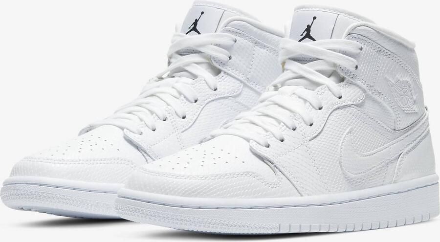 Jordan Air 1 Mid Basketball Schoenen white white white maat: 47.5 beschikbare maaten:41 42.5 43 44.5 45 46 47.5 45.5 - Foto 12