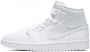 Jordan WMNS Nike Air 1 Mid Snakeskin Triple White Wit BQ6472 110 EUR - Thumbnail 1