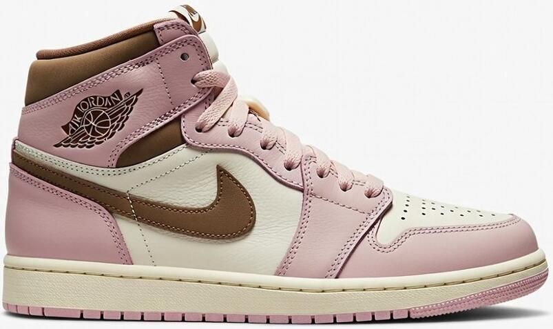Jordan Air 1 Mid Dames Pink Oxford Sail Archaeo Brown- Dames Pink Oxford Sail Archaeo Brown - Foto 2
