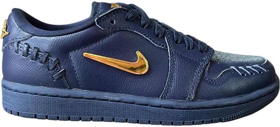 Nike WMNS Air Jordan 1 MM low DonkerBlauw Goud