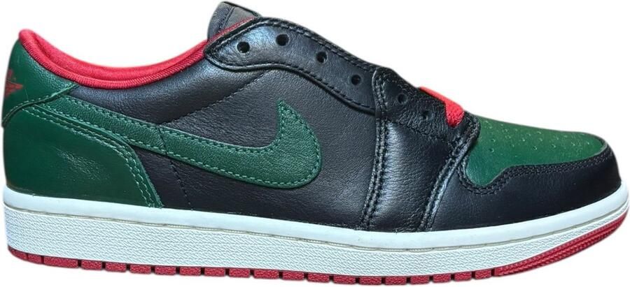 Nike WMNS Air jordan 1 Retro Low OG Zwart Groen Rood